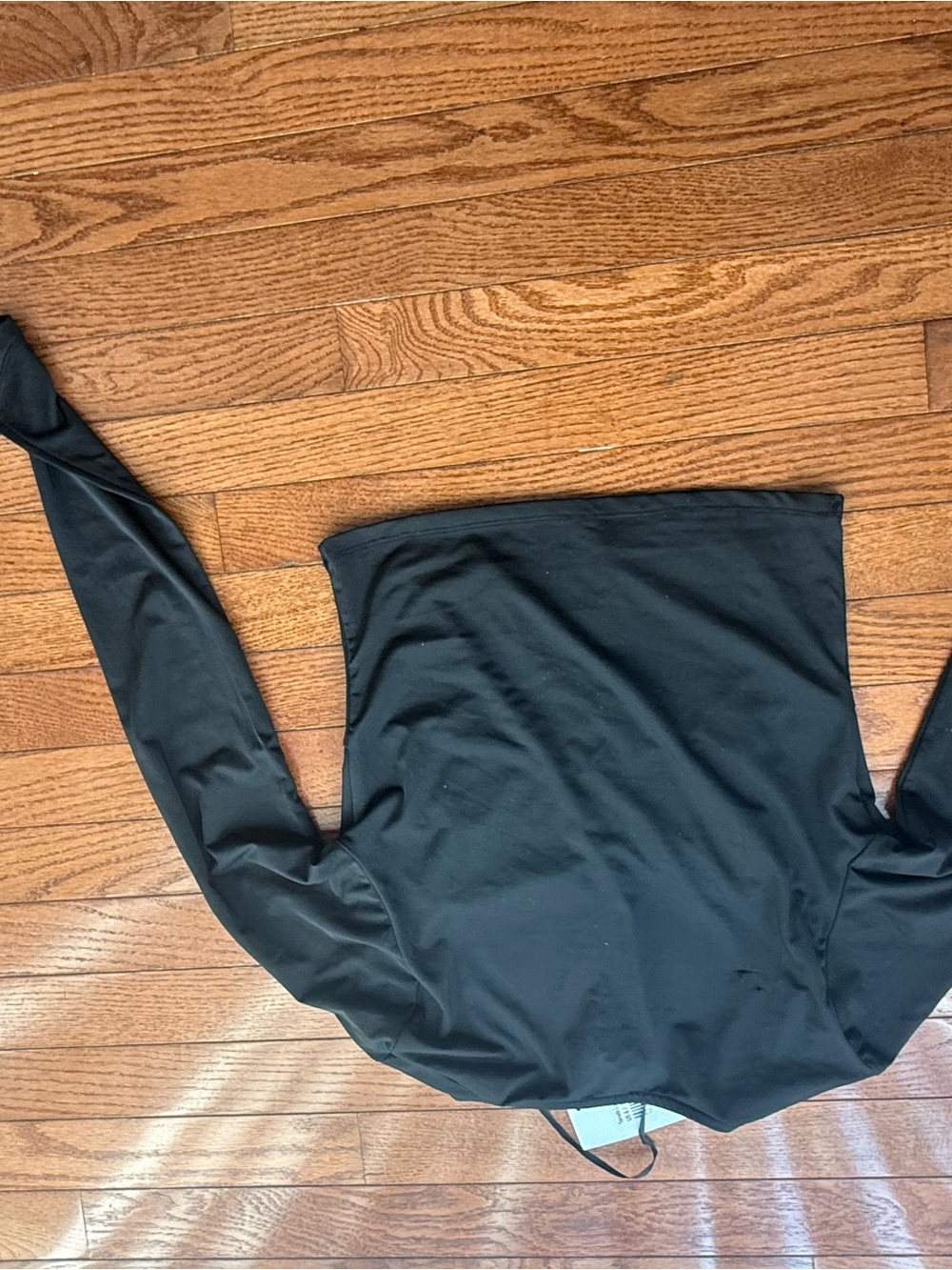 Princess Polly Cropped Torrado Black Long Sleeve Top - Picture 3 of 4